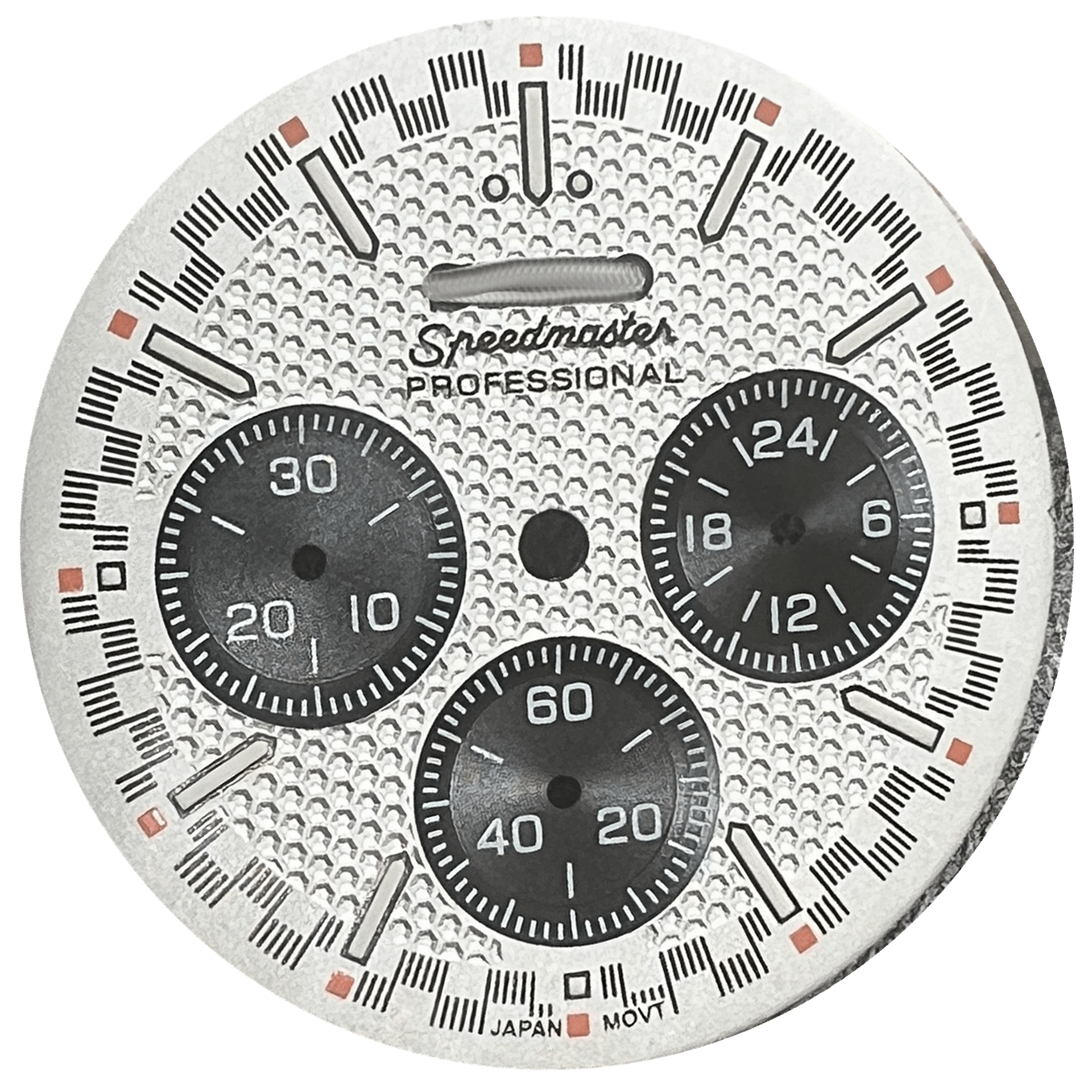 White Speedmaster Chronograph Dial