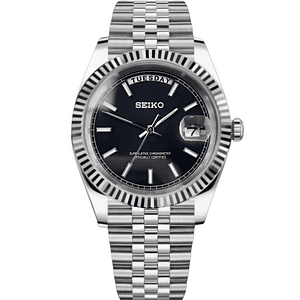 Seikojust Day Date - Stealth Black
